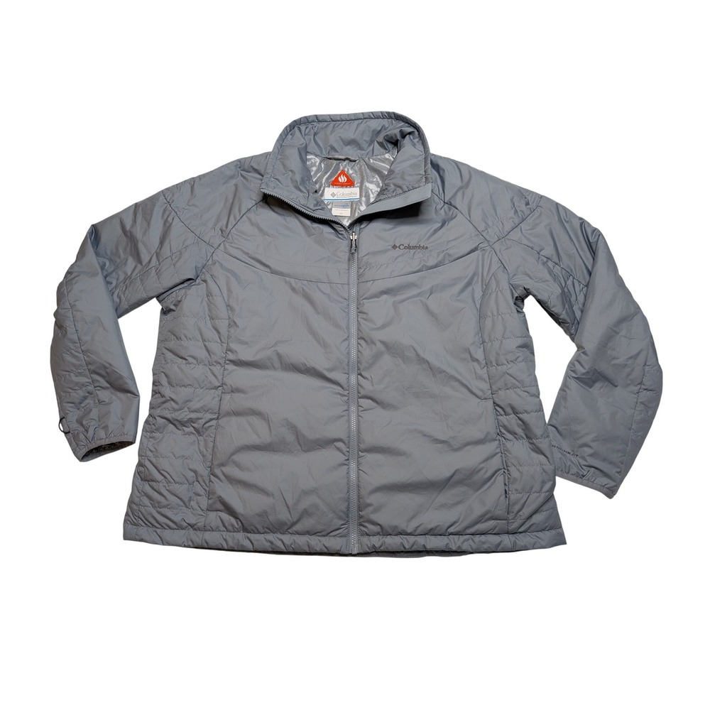 Columbia Whirlibird Omni-Heat Liner Jacket Women's 2X Blue Gray SW7223